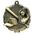 Medal, "Baseball" Wreath - 2 1/2" Dia.